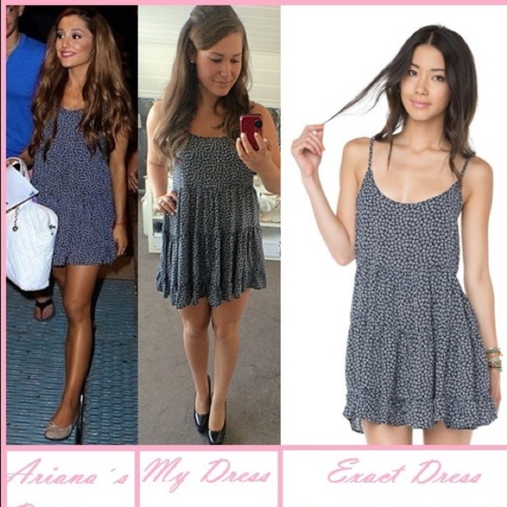 Brandy Melville Ditzy Floral Ruffle Low Back Dress - Picture 5 of 16